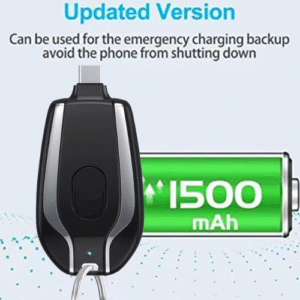 Llavero Cargador Portátil Rescate Emergencias USB C Batería Ultracompacto